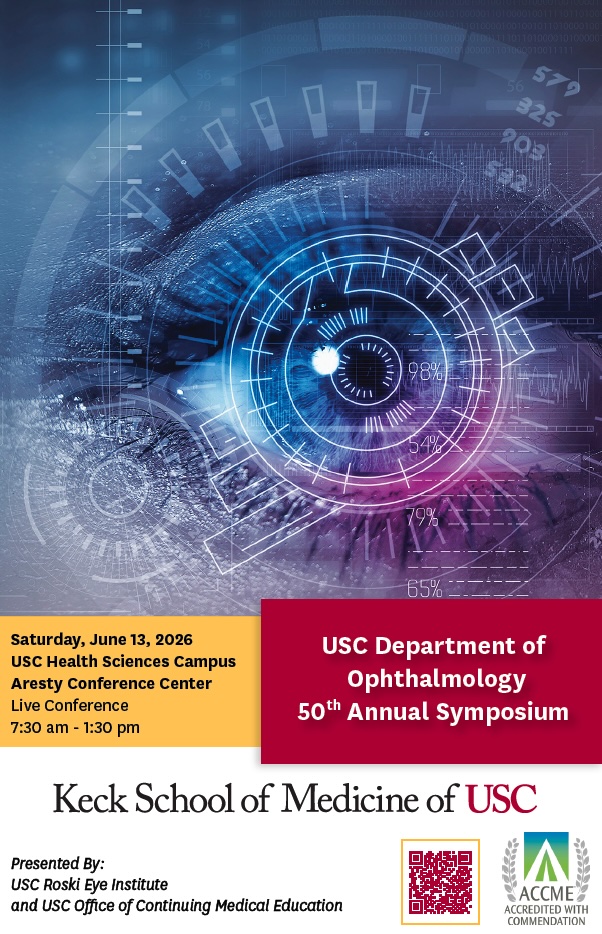 USC Department of Ophthalmology 50th Annual Symposium Banner